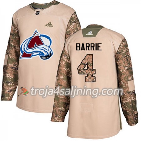 Colorado Avalanche tröja Tyson Barrie 4 Adidas 2017-2018 Camo Veterans Day Practice Authentic - NHL Tröjor Herr